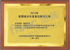 2014年智慧城市年度最佳解决方案